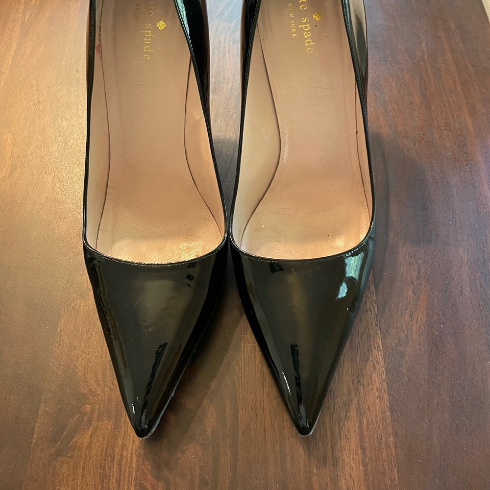 Kate Spade Black Patent Heels - Size 11